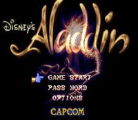 une photo d'Ã©cran de Aladdin sur Nintendo Super Nes